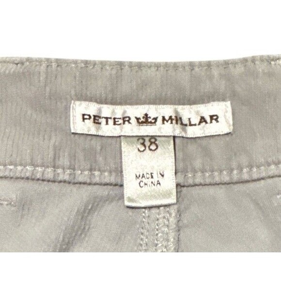 Peter Millar Pants Mens 42x30 Southern Comfort Gray Corduroy Stretch 5-Pocket - Picture 3 of 4